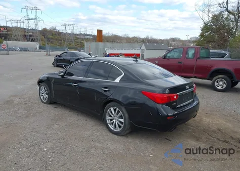 2015 Infiniti Q50 Premium from USA, damaged, VIN JN1BV7AR7FM393662